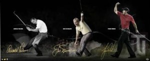 Tiger Woods, Jack Nicklaus, Arnold Palmer